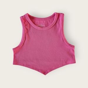Suzette Collection crop tank pink